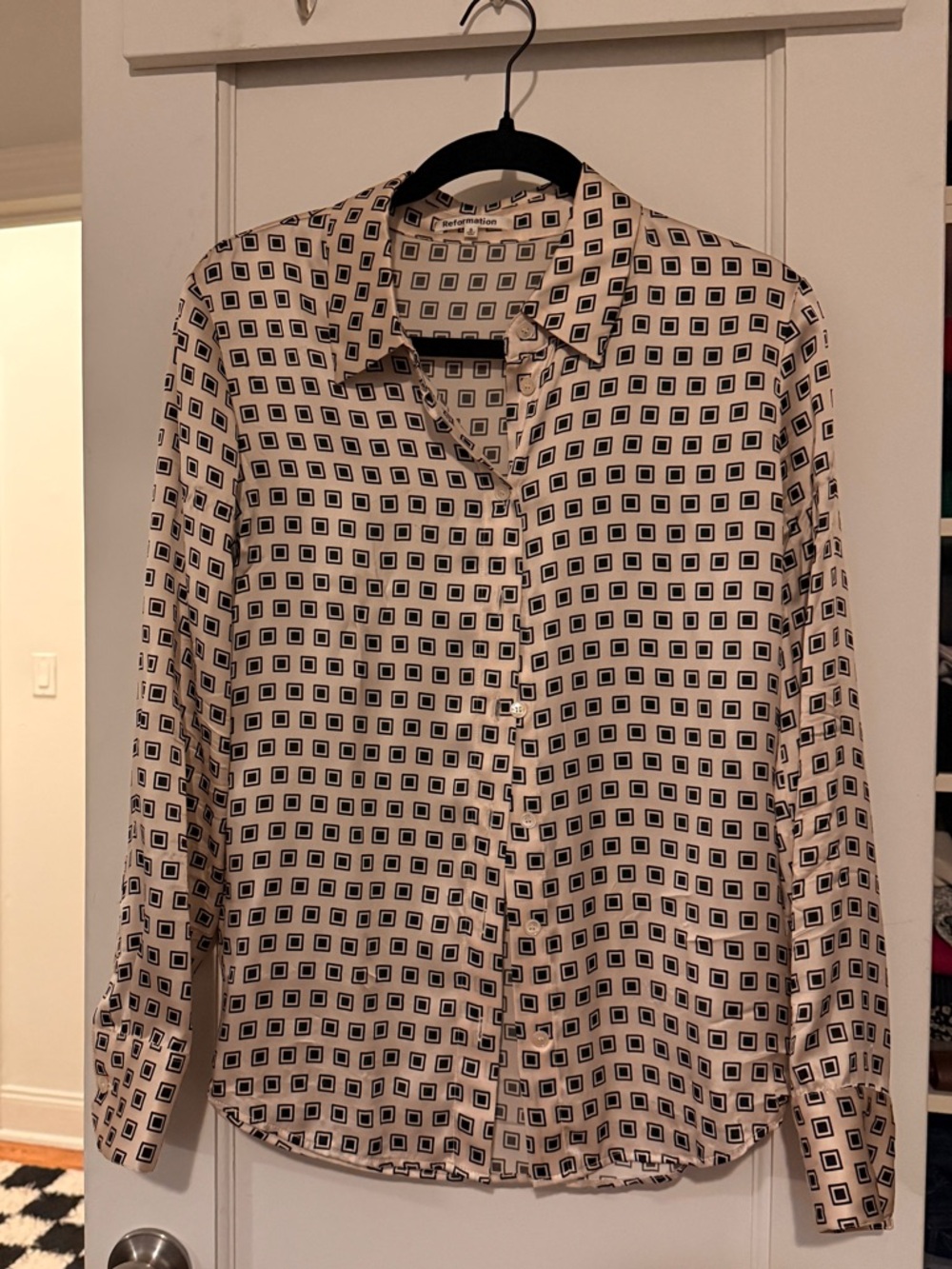 Limited Edition Print of Classic Reformation Silk Top